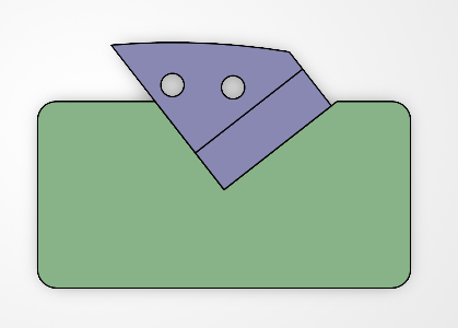 Laser-cut fixture for radial drilling